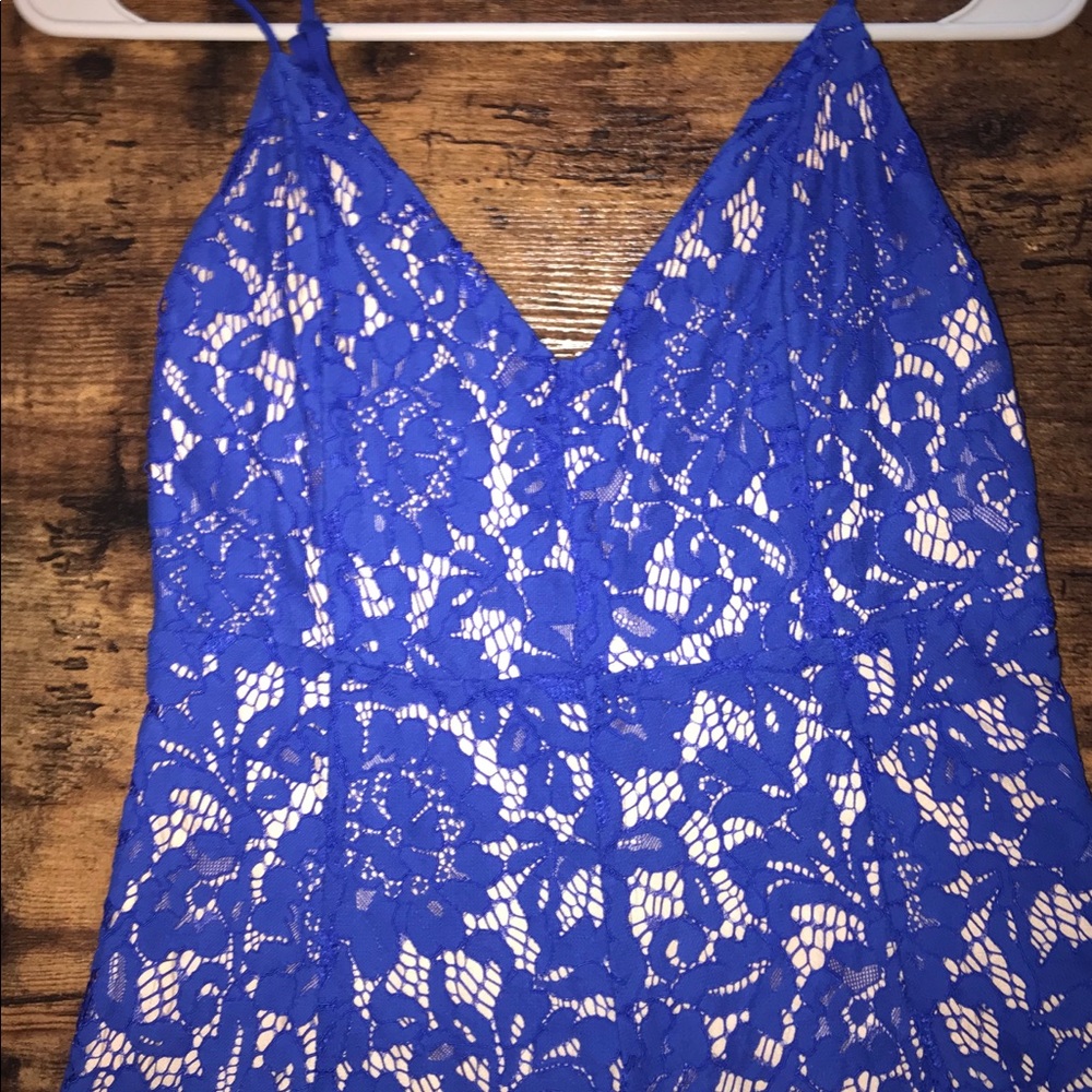 Lulus “One Wish” Midi Dress, Royal Blue, Small